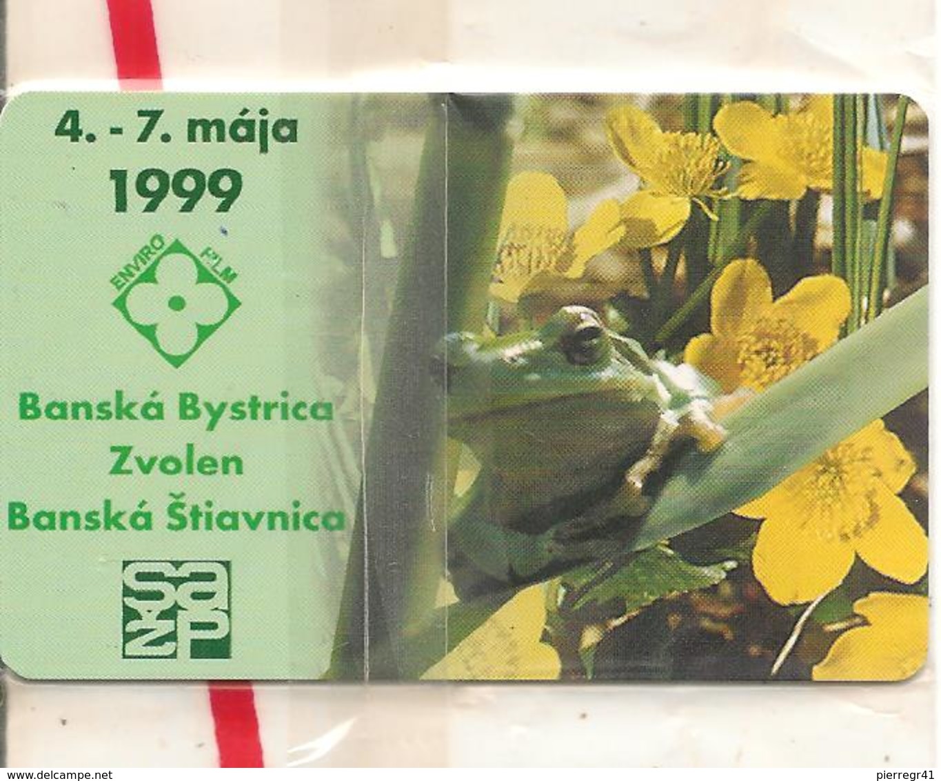 TC-PUCE-SLOVAQUIE-GEM6-100J-/1999-GRENOUILLE-CROCUS JAUNE-NSB-TBE - Eslovaquia