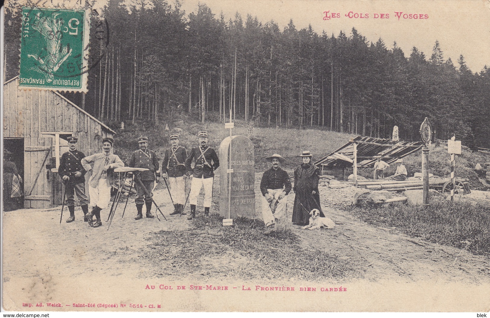 88. Les Cols Des Vosges : Col De Sainte Marie : La Frontiere Bien Gardée . - Autres & Non Classés