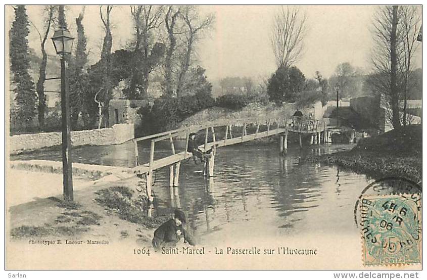 13 , MARSEILLE , SAINT MARCEL , Passerelle Sur L'Huveaune , * 185 21 - Saint Marcel, La Barasse, Saintt Menet