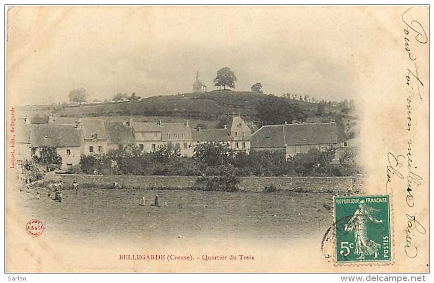 23 , BELLEGARDE , Quartier Du Treix , * 189 88 - Bellegarde