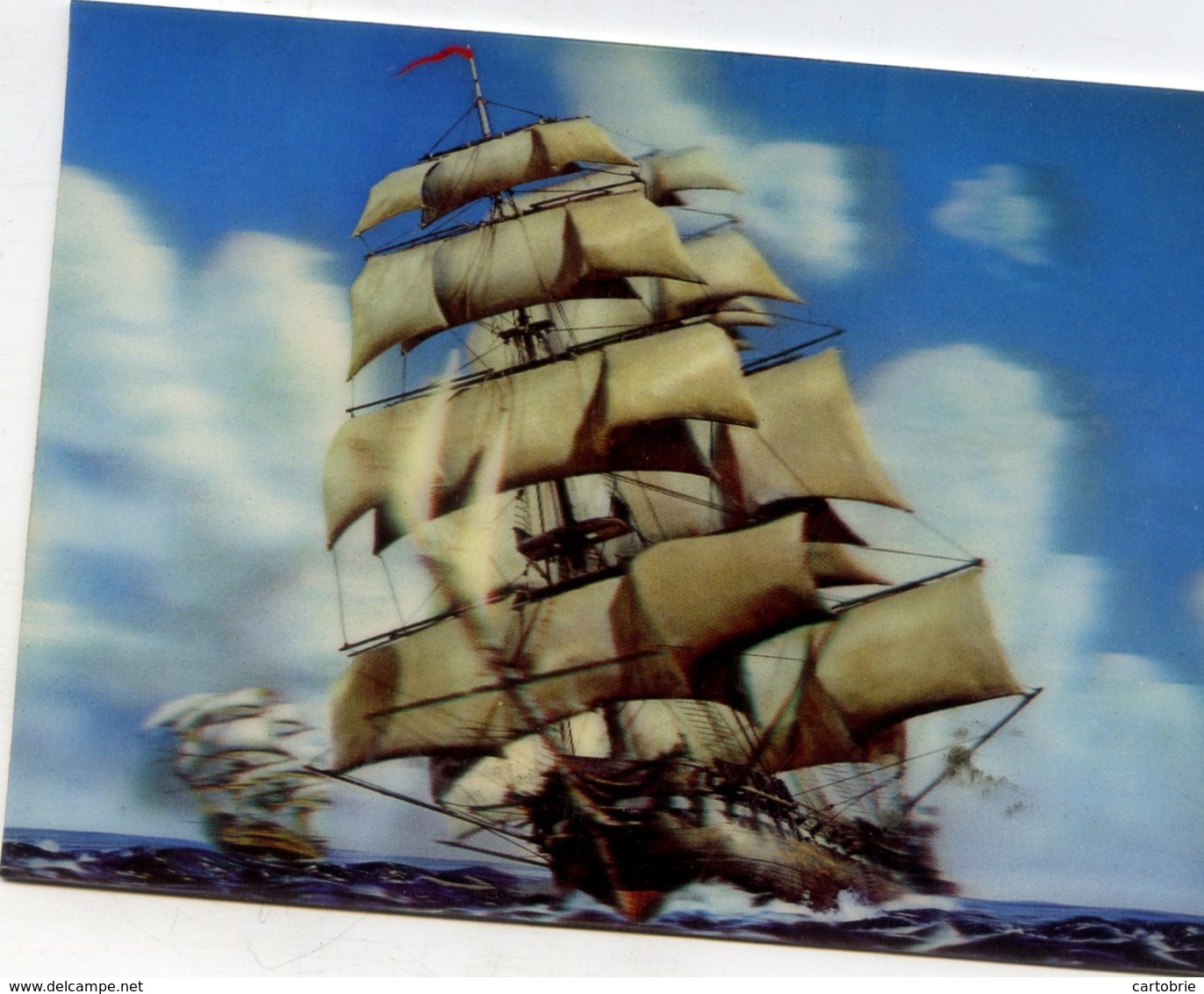 VOILIER "ENGLISH SAILING  VESSEL" HOLOGRAMME 3 D RELIEF - Segelboote