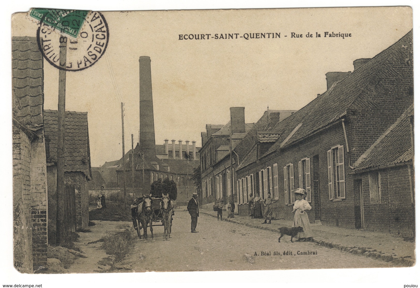 62 ECOURT Saint QUENTIN CPA Rue De La Fabrique - Altri & Non Classificati