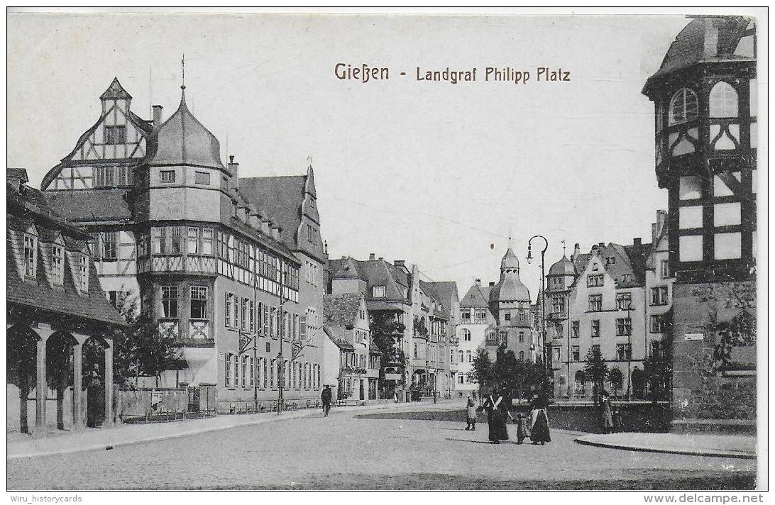 AK 0012  Gießen - Landgraf Philipp Platz Ca. Um 1910 - Giessen