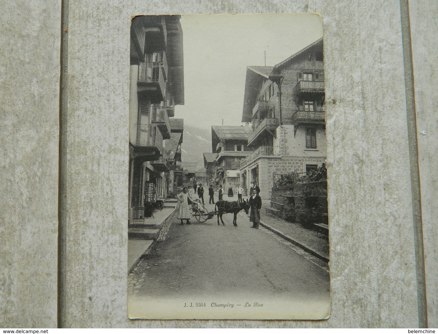 CHAMPERY LA RUE   ( ATTELAGE D'ANE ) - Champéry