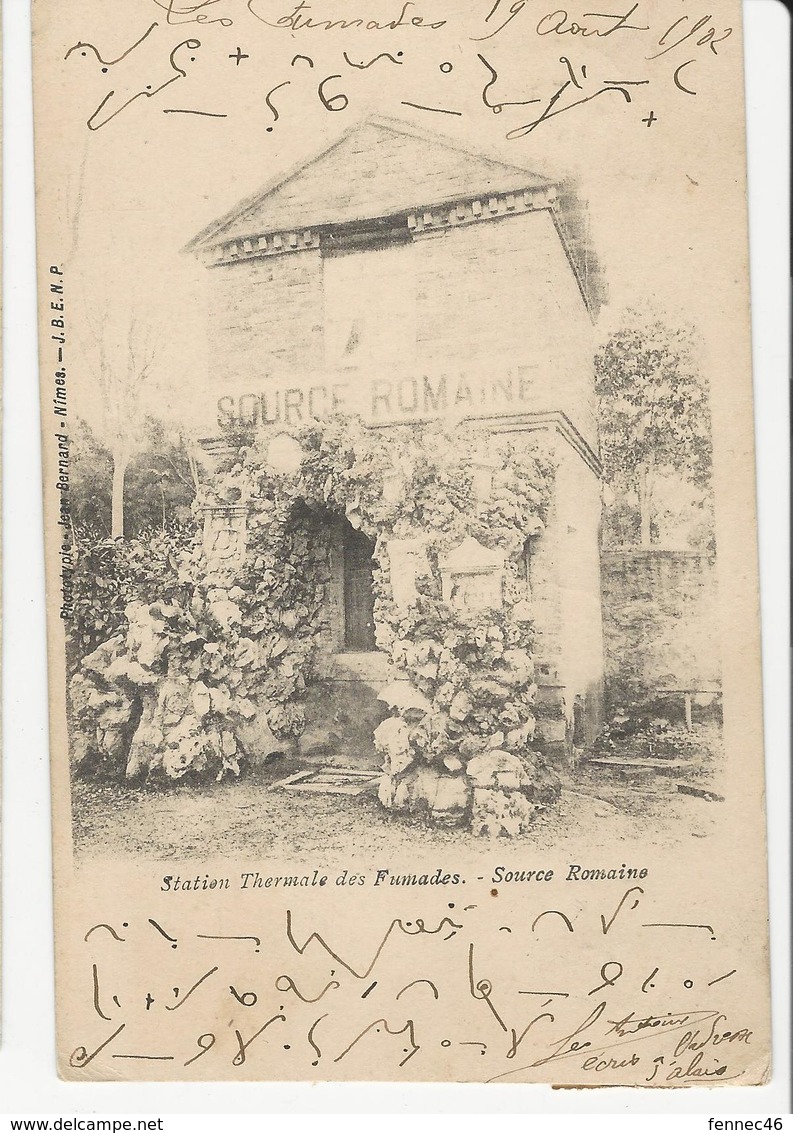 CPA - Station Thermale Des FUMADES - Source Romaine - 1902 (Y90) - Autres & Non Classés