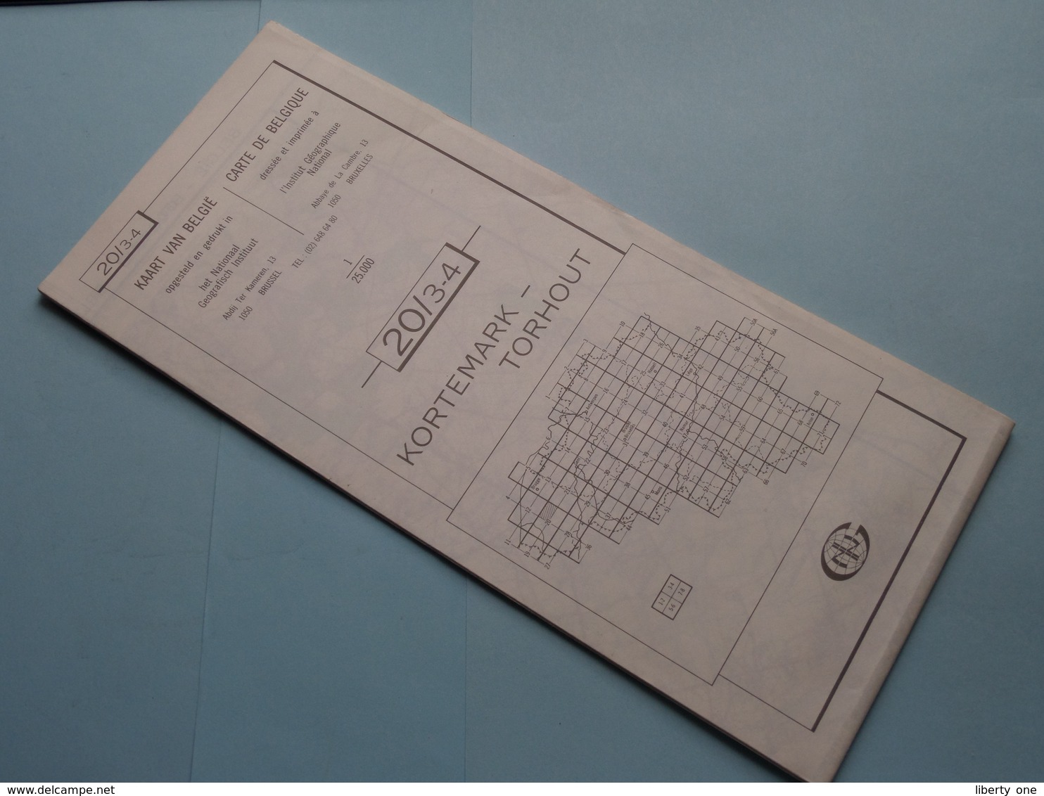 KORTEMARK - TORHOUT 20/3-4 ( M834 ) Uitgave 2 Anno 1983 - Schaal / Echelle / Scale 1: 25.000 ( Zie Foto's ) ! - Cartes Géographiques