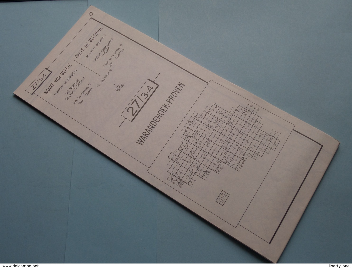 WARANDEHOEK - PROVEN 27/3-4 ( M834 ) Uitgave 2 Anno 1977 - Schaal / Echelle / Scale 1: 25.000 ( Zie Foto's ) ! - Cartes Géographiques