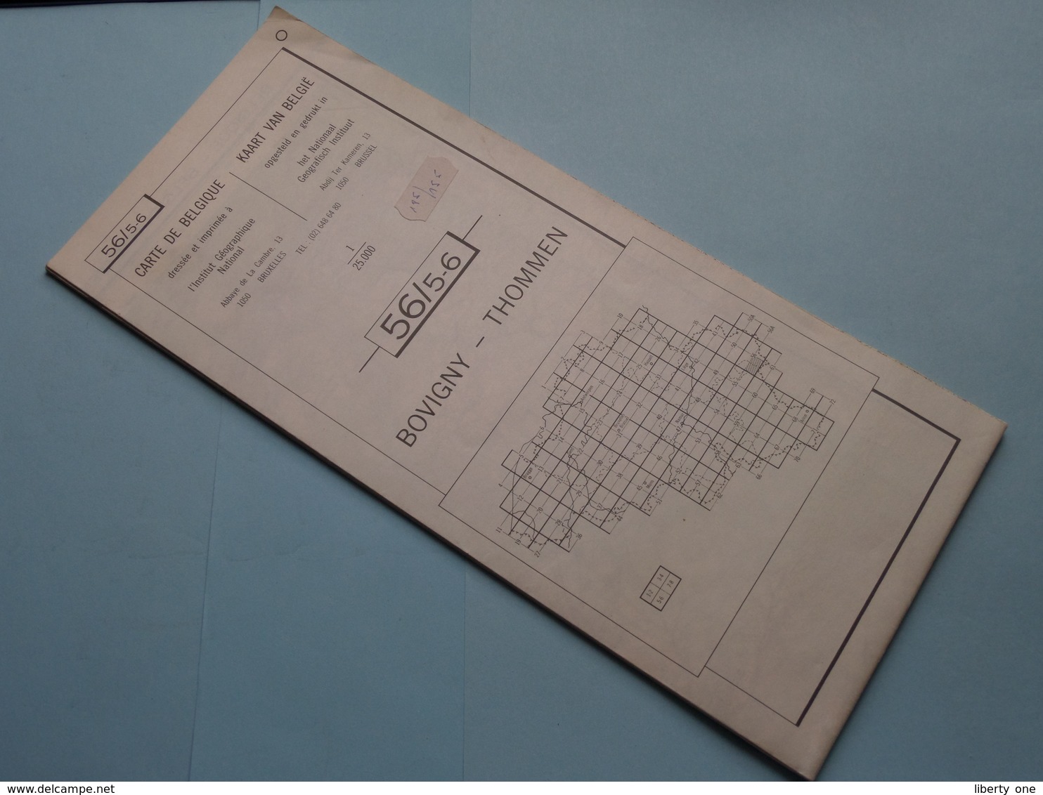 BOVIGNY - THOMMEN 56/5-6 ( M834 ) Uitgave 2 Anno 1976 - Schaal / Echelle / Scale 1: 25.000 ( Zie Foto's ) ! - Geographical Maps