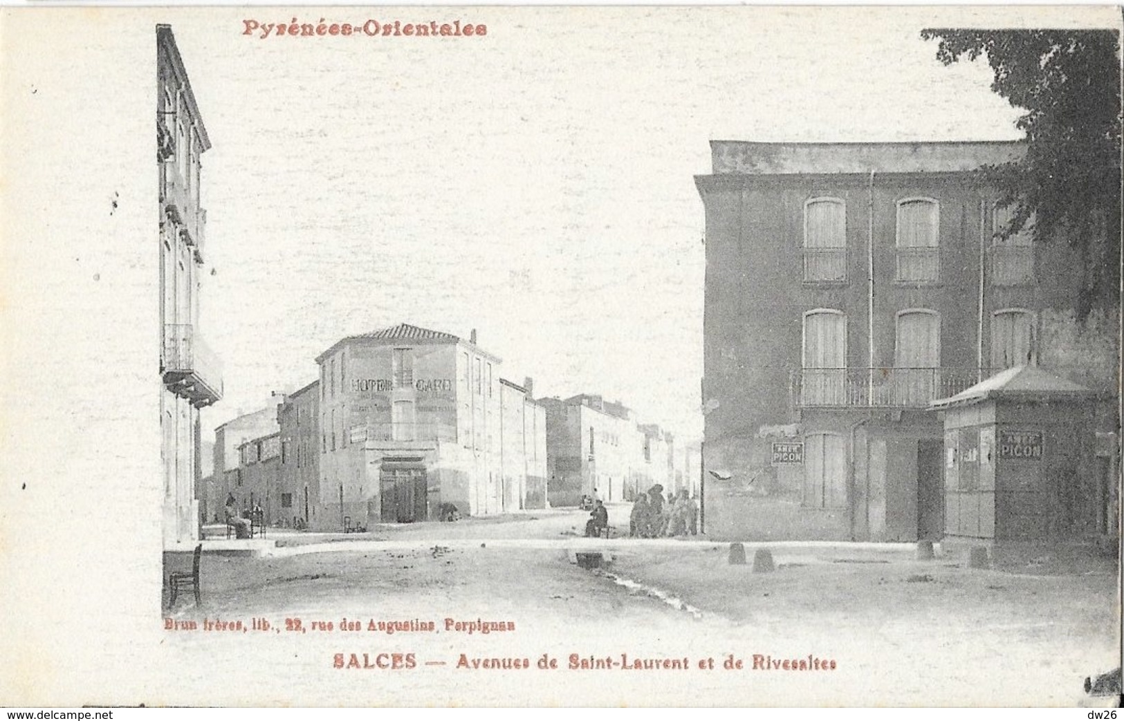 Salces (Pyrénées Orientales) - Avenue De St Saint-Laurent Et De Rivesaltes - Edition Brun, Carte Non Circulée - Salses