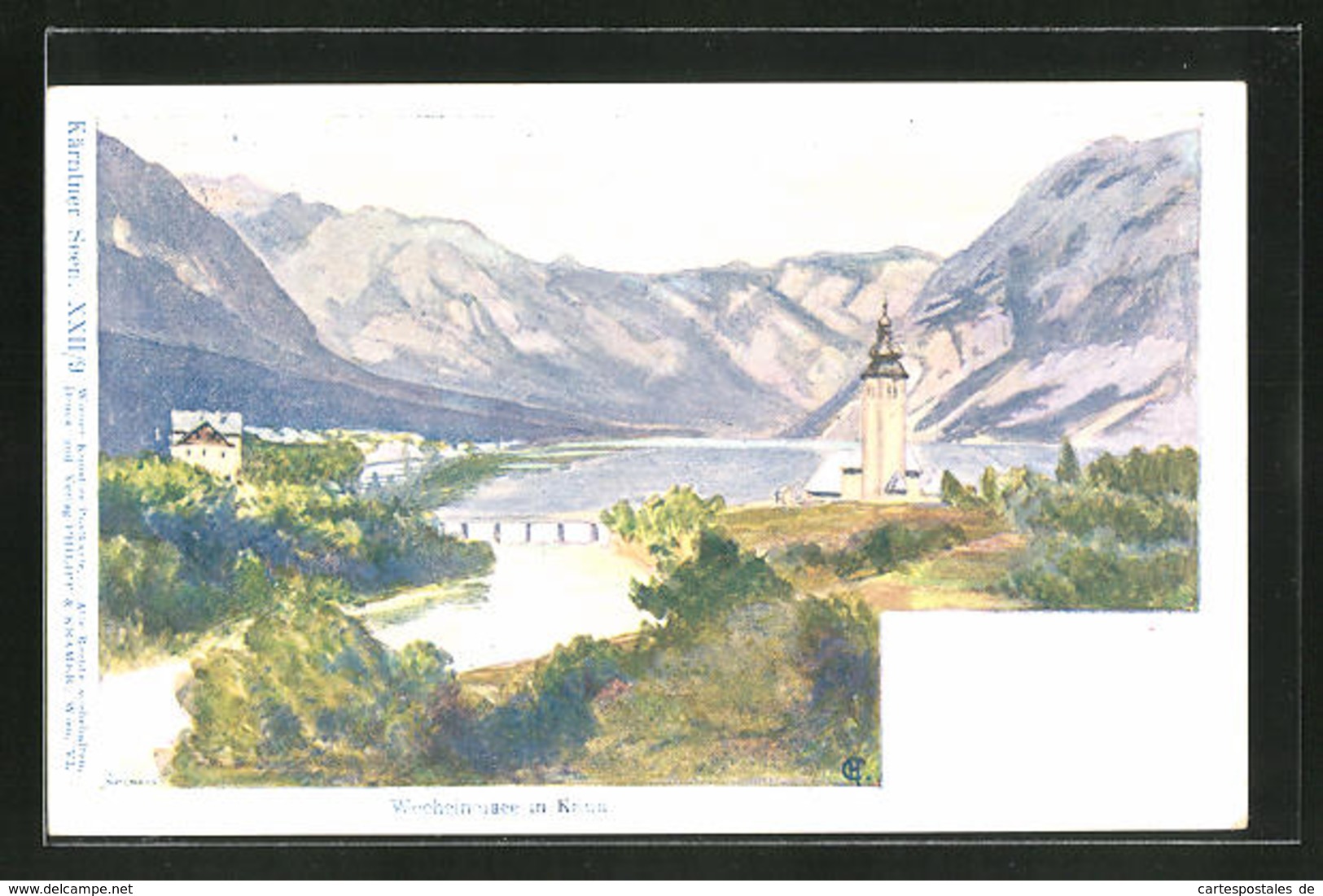 CPA Illustrateur Philipp + Kramer Nr. XXII /9: Kärtner See, Wocheinersee In Krain - Slovénie