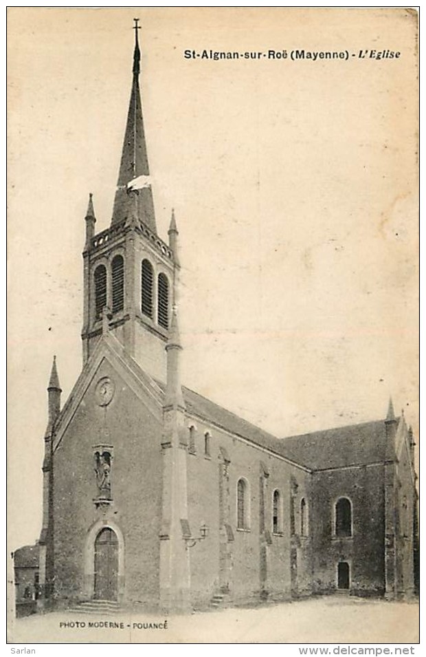 53 , ST AIGNAN SUR ROE , Eglise , * 198 40 - Saint Aignan Sur Roe