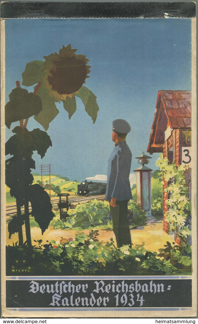 Reichsbahn-Kalender 1934 - Vollständiges Exemplar - Herausgegeben Vom Pressedienst Der Deutschen Reichsbahn - Konkordia - Grand Format : 1921-40