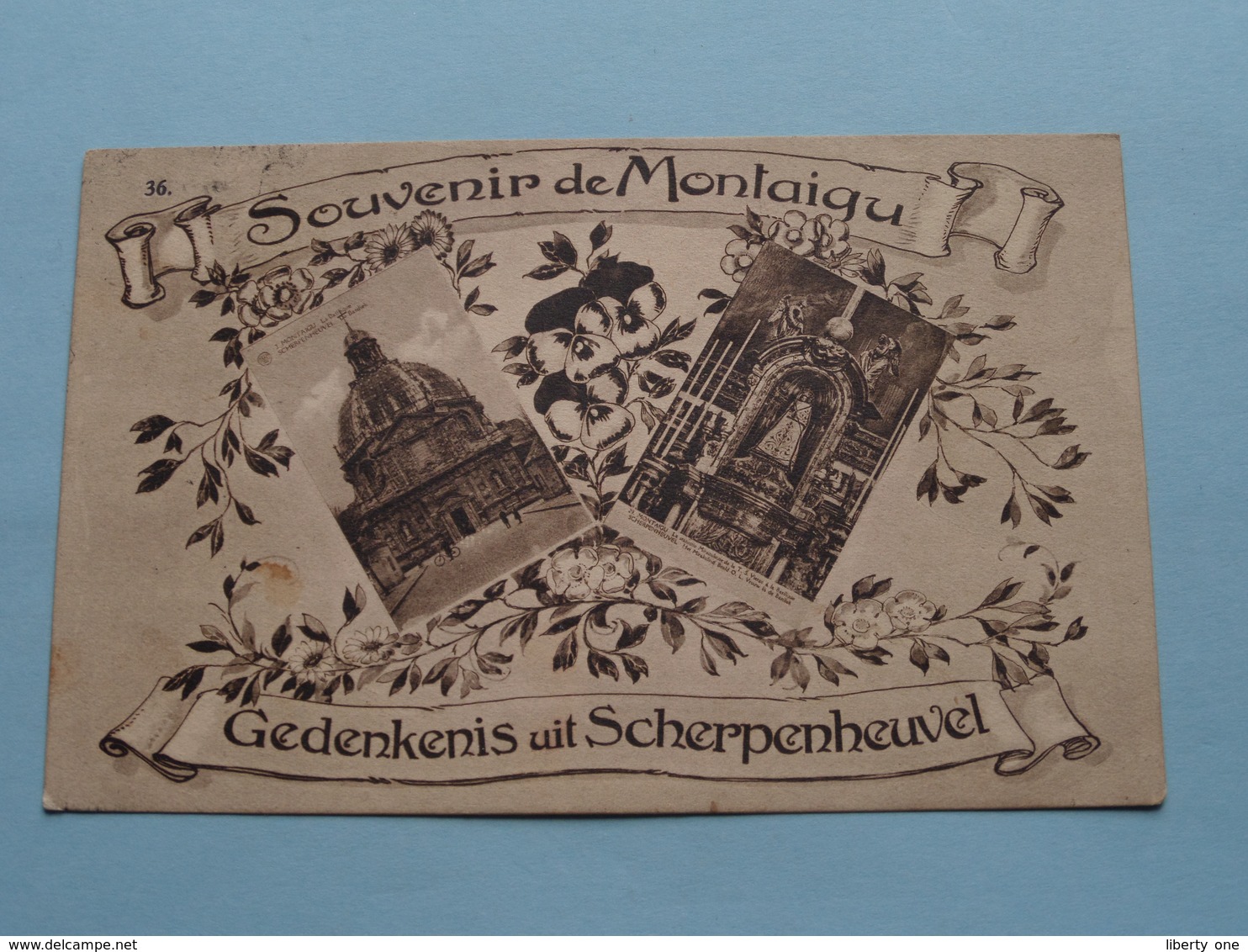 Souvenir De MONTAIGU Gedenkenis Uit SCHERPENHEUVEL ( Phototypie ) Anno 19?? ( Voir Photo ) ! - Scherpenheuvel-Zichem