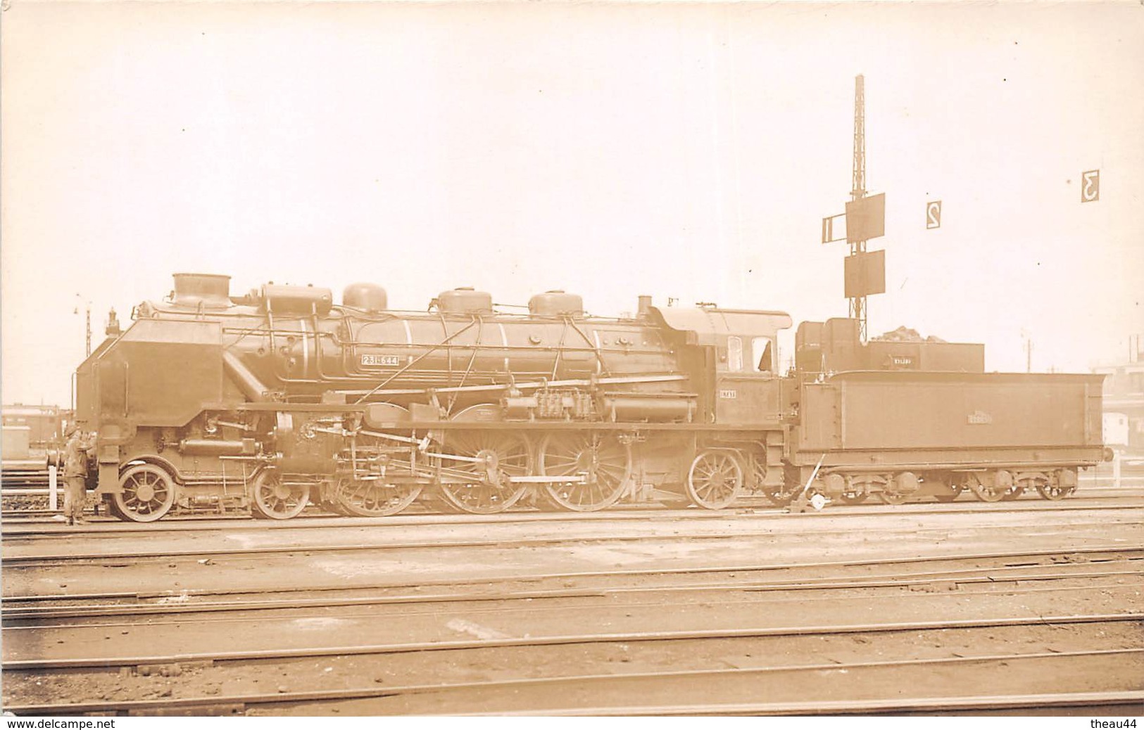 ¤¤  -   Carte-Photo D'une Locomotive Des Chemins De Fer De L'Etat N° 213-644  -  Train , Gare  - - Treni