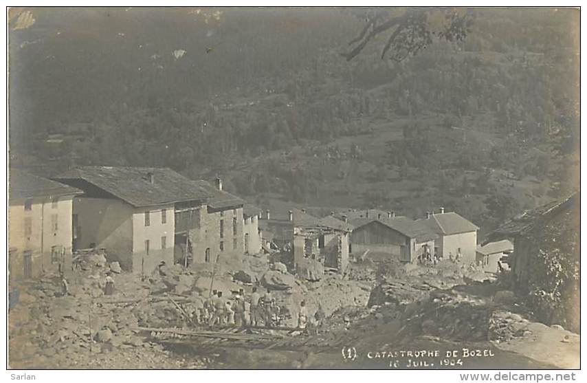 73 , Carte Photo , Catastrophe De BOZEL , Juillet 1904 , * 207 44 - Bozel