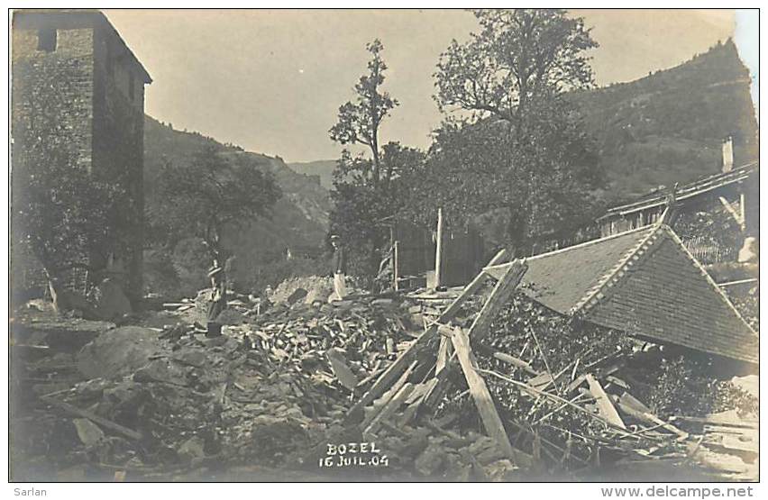 73 , Carte Photo , Catastrophe De BOZEL , Juillet 1904 , * 207 48 - Bozel