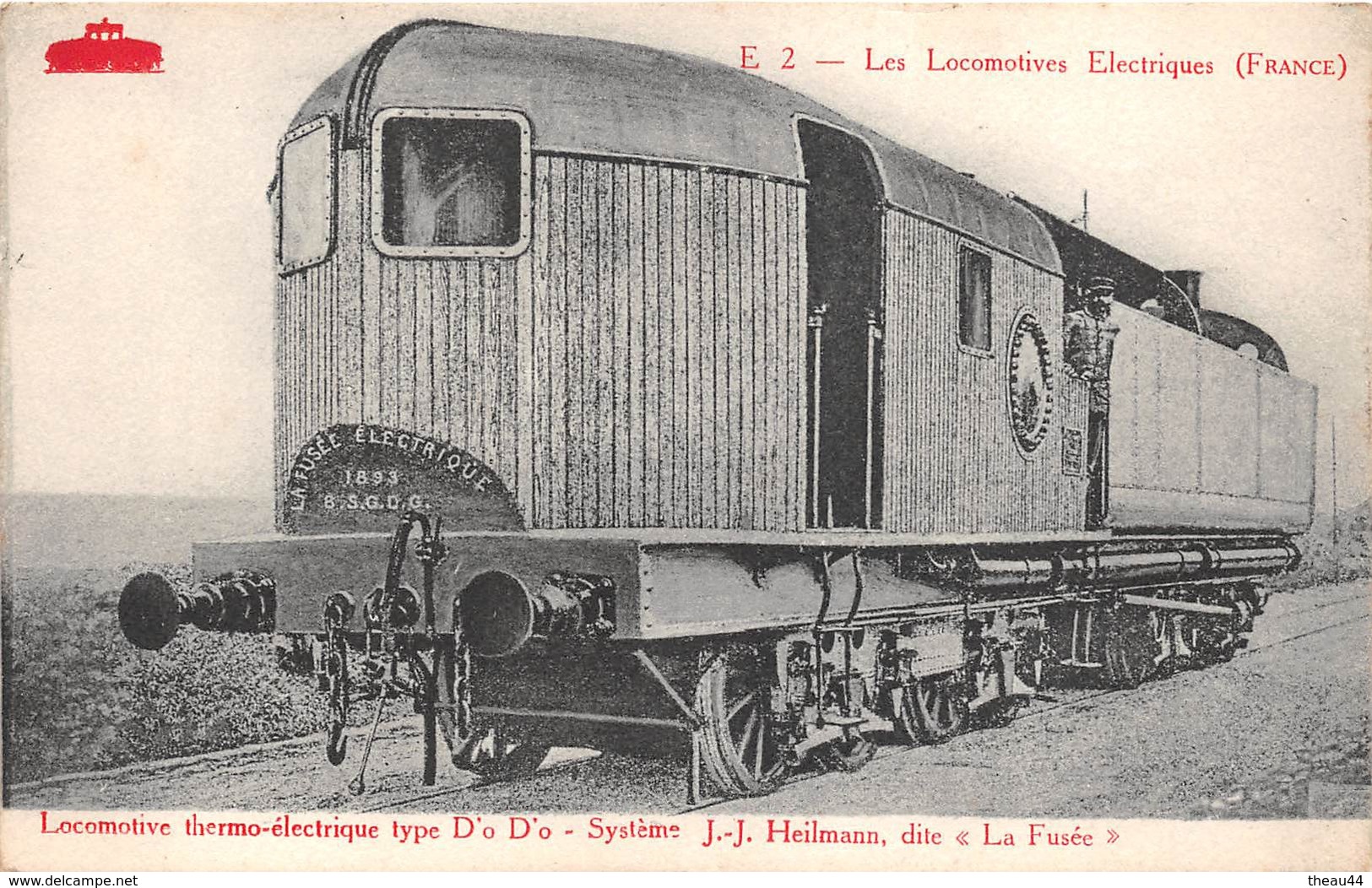 ¤¤  -   Carte-Photo D'une Locomotime Thermo-Electrique Système HEILMANN  -   Chemin De Fer , Gare   -   ¤¤ - Trains