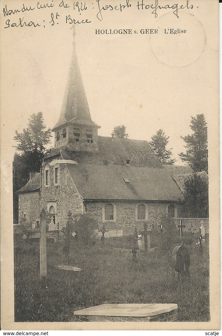 Hollogne S. Geer   L'Eglise  -   1930   Naar   Gedinne - Geer