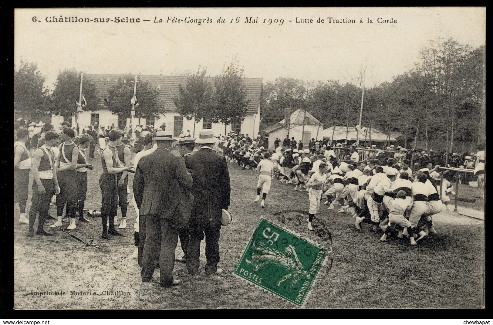 Châtillon-sur-Seine - La Fête-Congrès Du 16 Mai 1909 - Lutte De Traction à La Corde - Chatillon Sur Seine