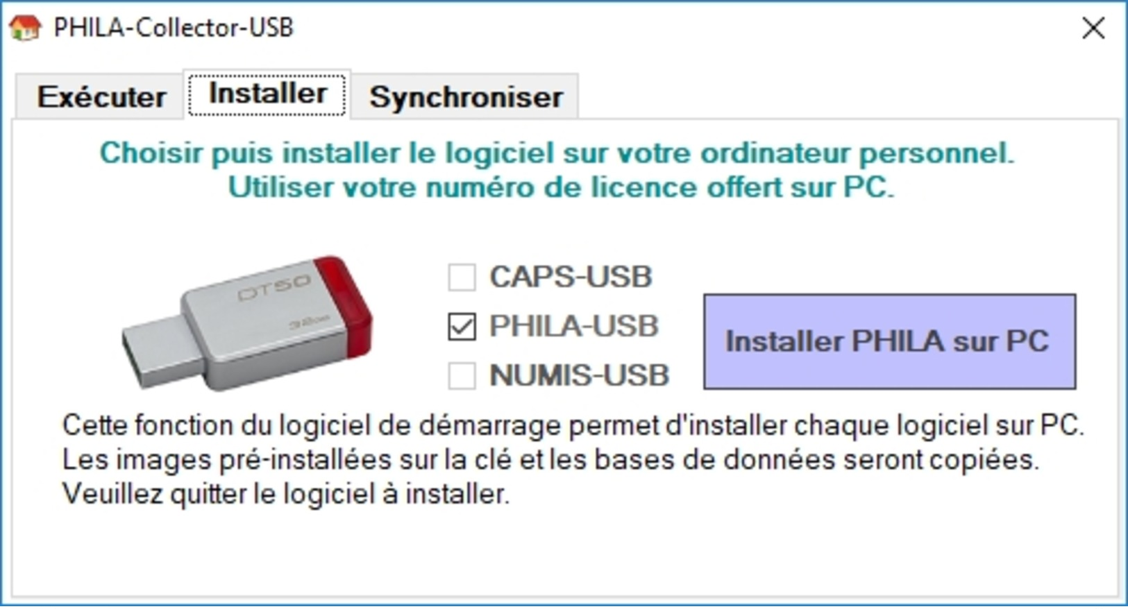 Logiciel PHILA-Collector, Collection De Timbres Sur Clé USB 3.0 32 Go - Frans