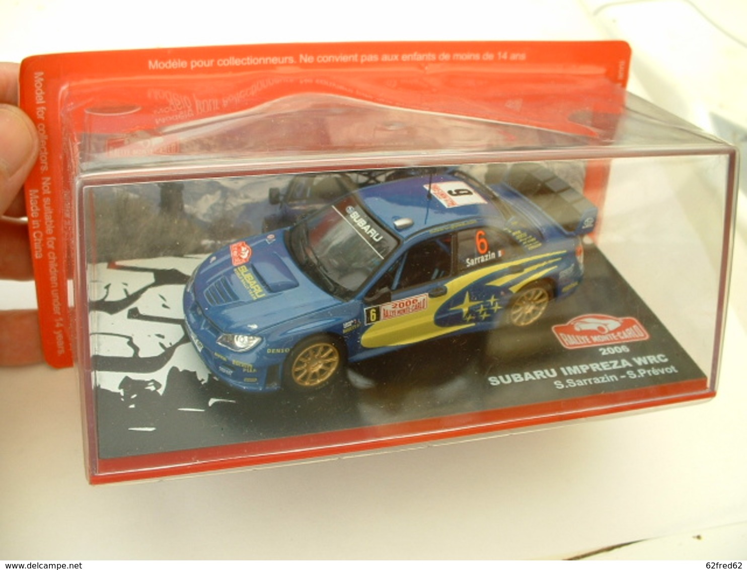 SUBARU IMPREZA WRC - RALLYE DE MONTE CARLO 2006 - SARRAZIN / PREVOT - ALTAYA IXO - 1/43éme - Ixo