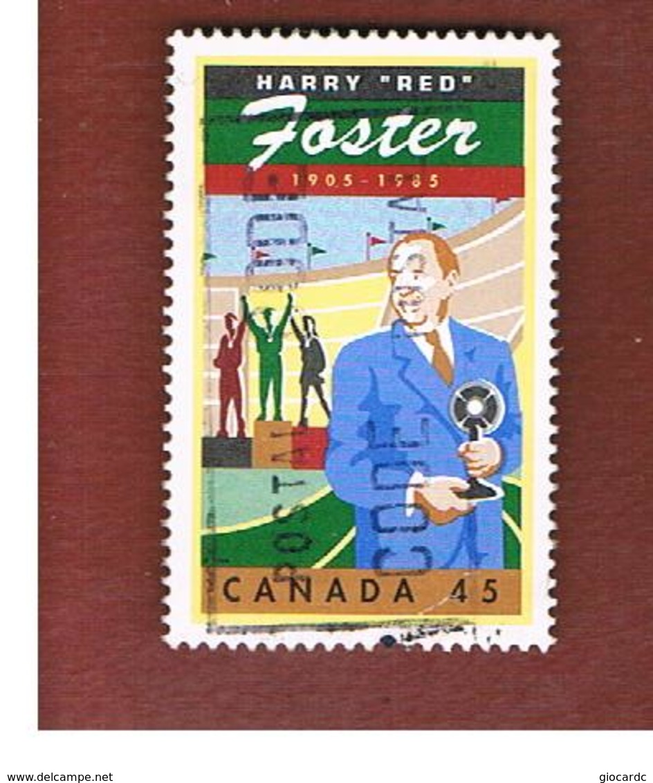 CANADA   -  SG 1824 -  1998  LEGENDARY CANADIANS:  HARRY "RED" FOSTER           -      USED - Usati