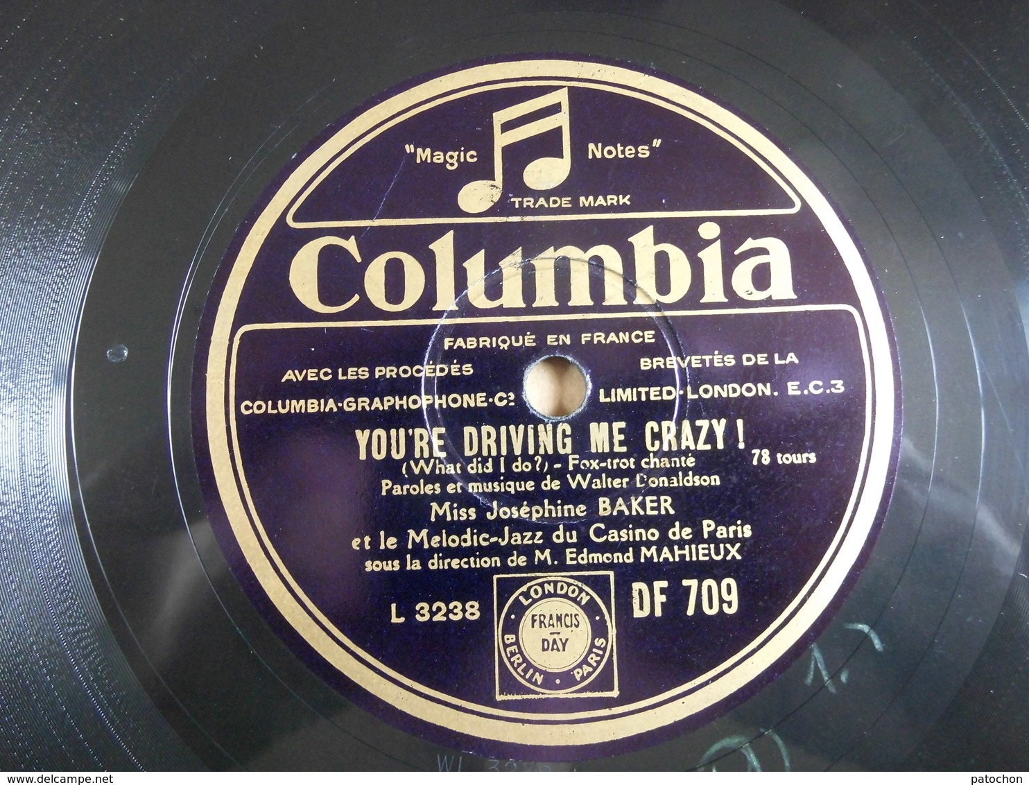 Vinyle 3x LP 78 Joséphine Baker & Louis Armstrong beaux états Benny Goodman cassé.....!