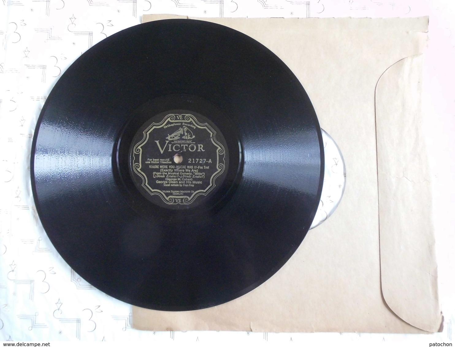 Vinyle LP 2x 78 Dans Les Plaines Du Far-West Briez Where We Are Billie Cohan Olsen 21727B. - 78 T - Disques Pour Gramophone