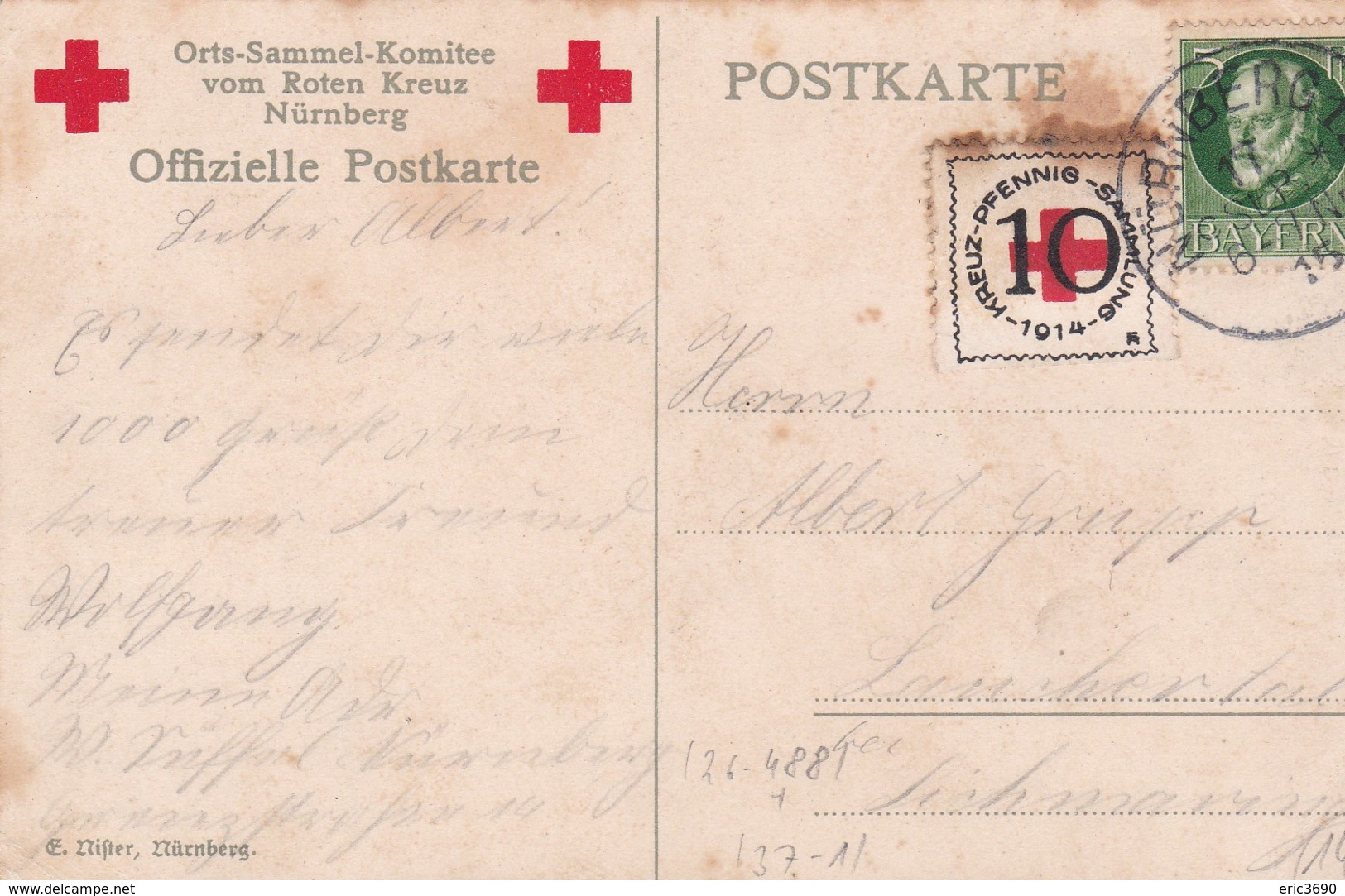 Rote Kreuz Bitte Gedenket Unsrer Soldaten Im Felden - Weltkrieg 1939-45
