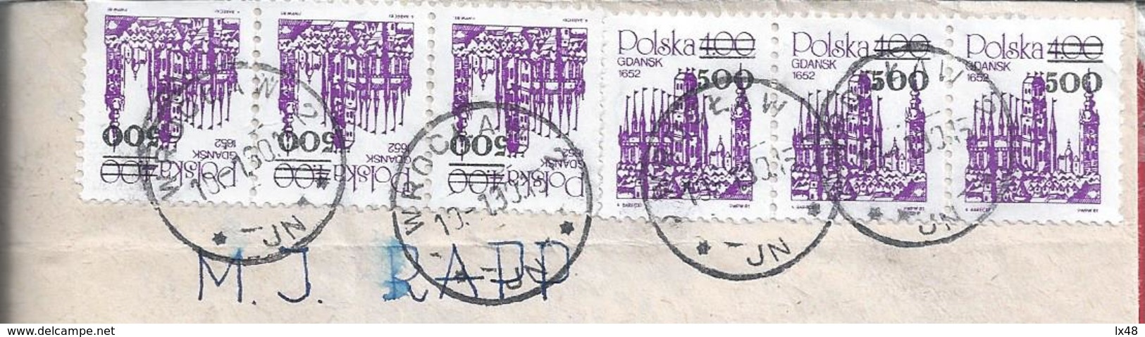 Rare Six Pack Of Gdansk Stamp With Overhead. Industry In Gdansk. Shipyard Shipyards. Poland. Tourism. Gdansk 1952 - Factories & Industries