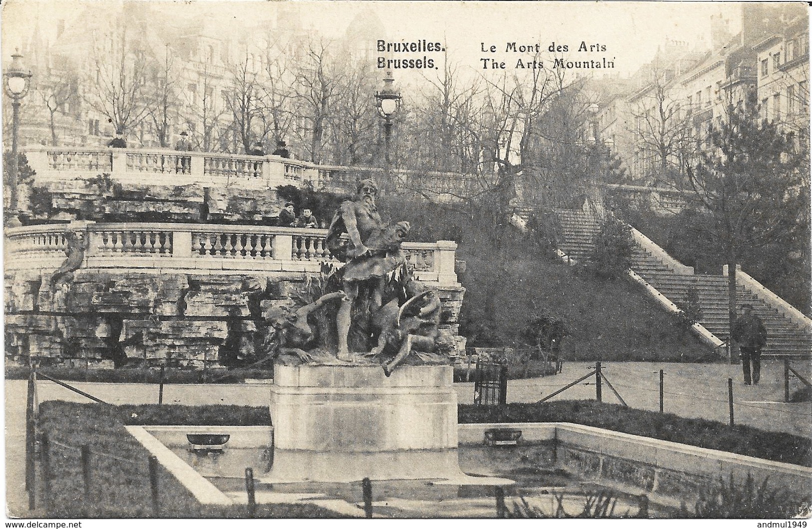 BRUXELLES - Le Mont Des Arts - N'a Pas Circulé - Parks, Gärten