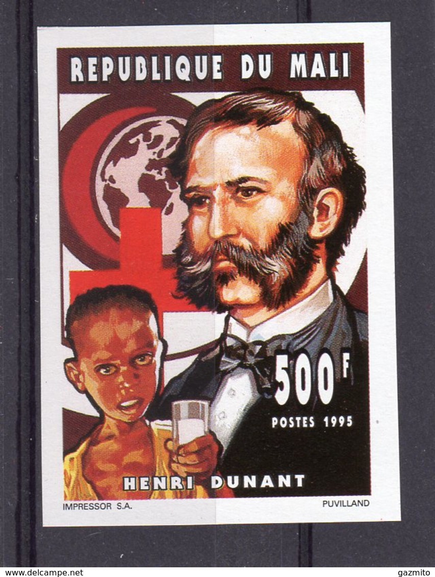 Mali 1994, Red Cross, H. Dunandt, 1val IMPERFORATED - Henry Dunant