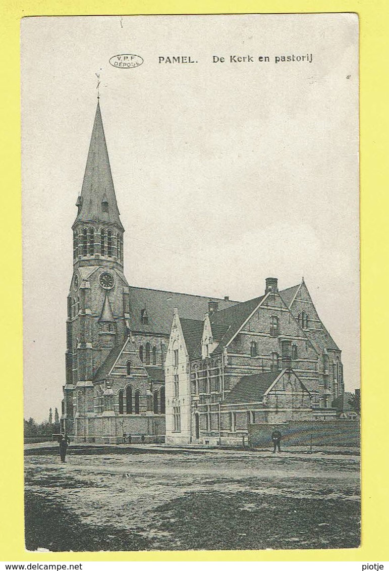 * Pamel (Roosdaal - Ledeberg - Vlaams Brabant) * (V.P.F. - Edit J. Van Den Borre Robijns) Kerk En Pastorij, église - Roosdaal