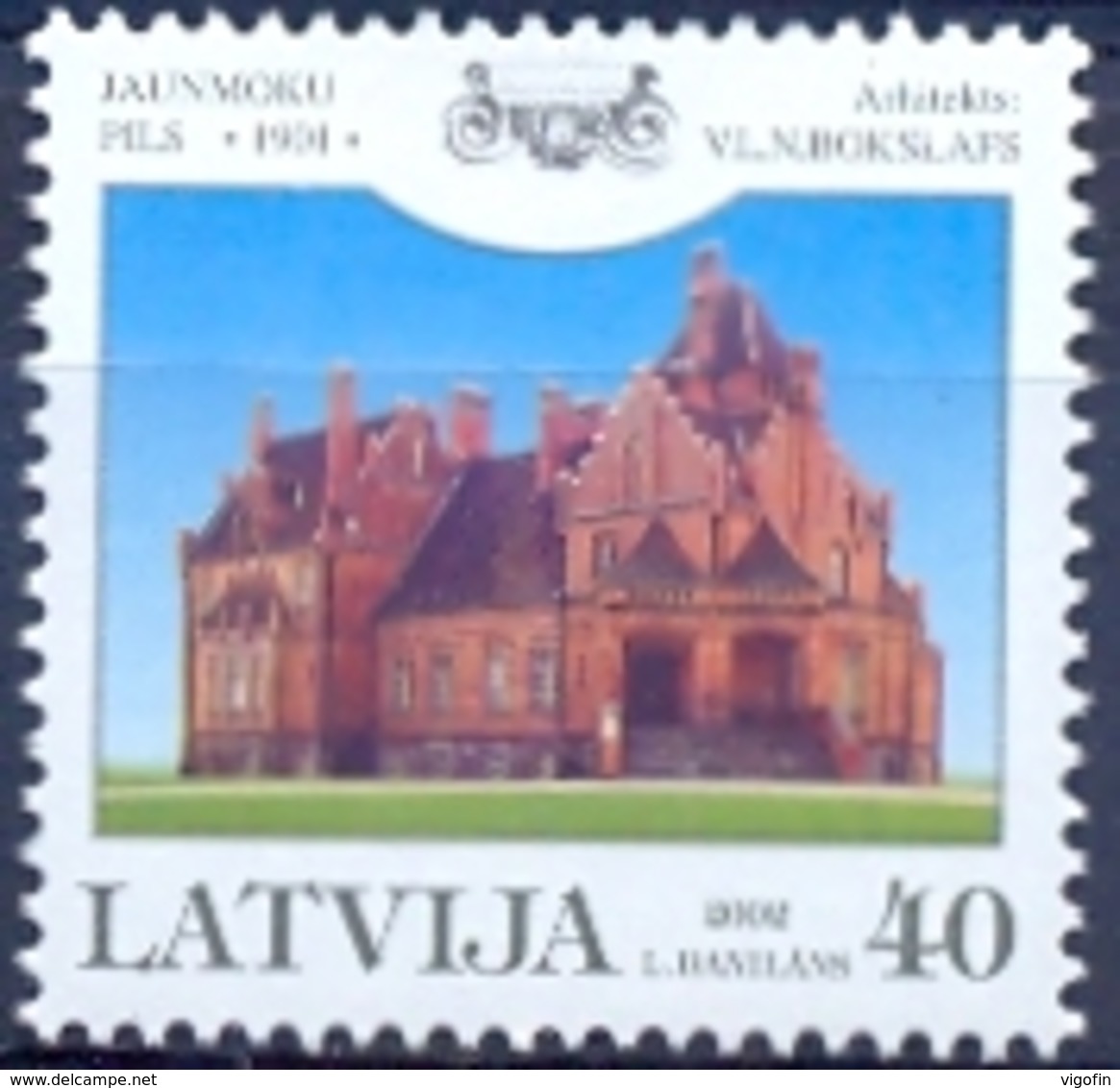 LV 2002-577 CASTELLO JANMOUKAS, LATVIA, 1v, MNH - Lettland