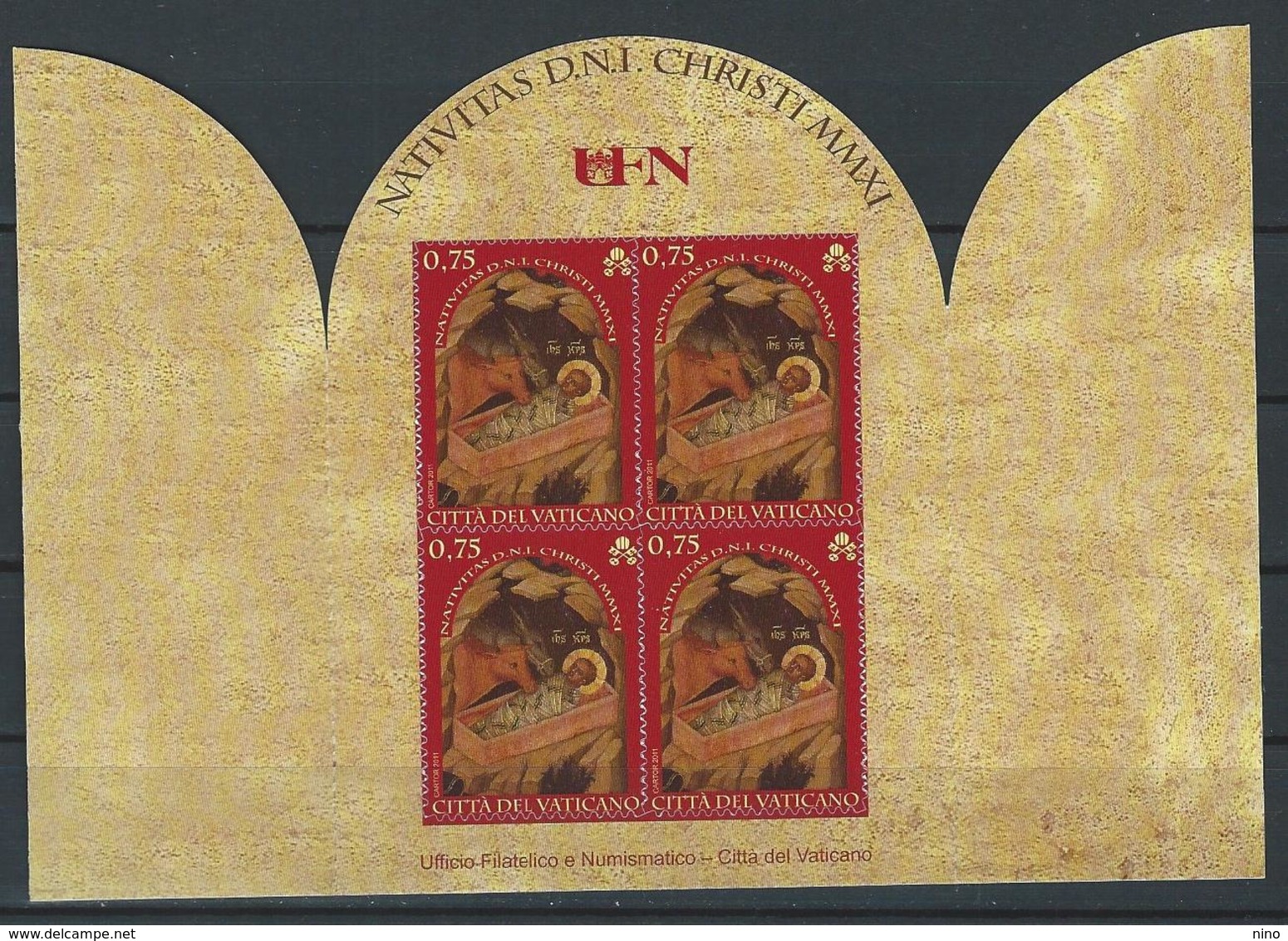 Vatican. Scott # 1485a, MNH Booklet. Christmas. 2011 - Carnets