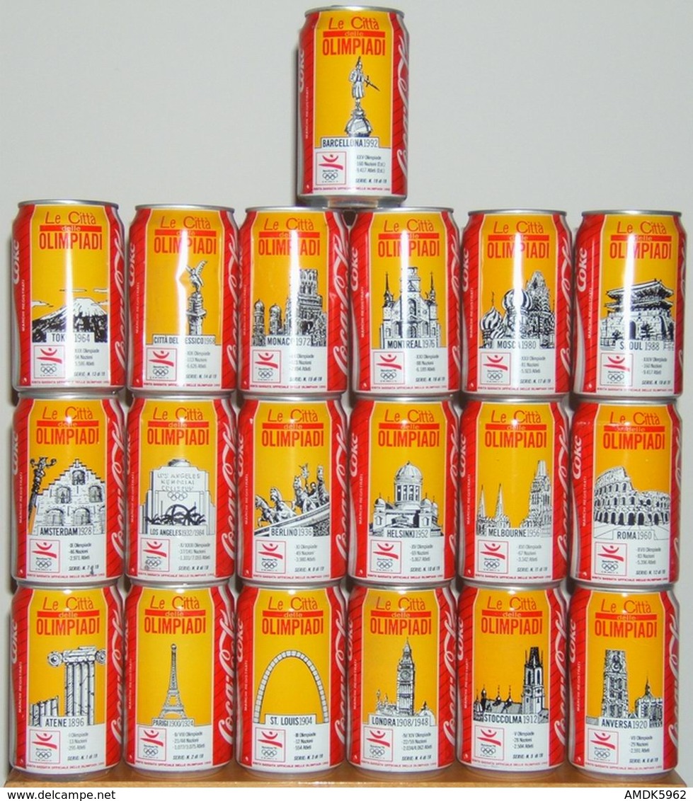 CAN-ITALIE-1992-BARCELONA 1992 (19 Cans) - Scatole E Lattine In Metallo