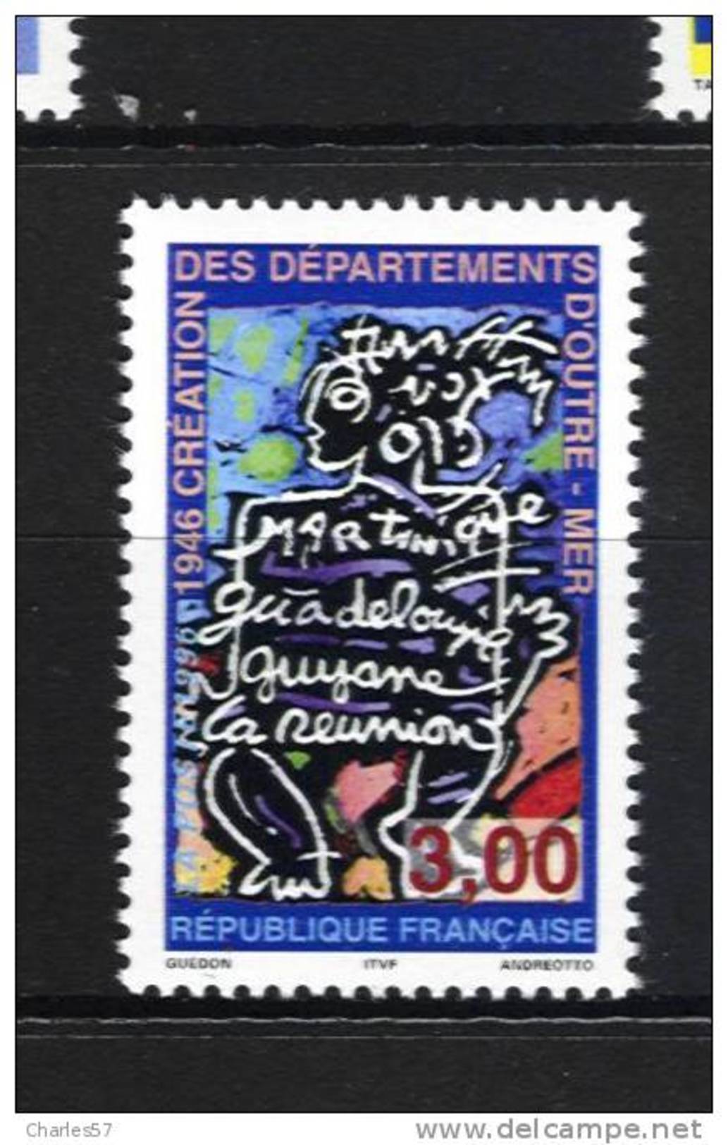 France 3036  Neuf ** ( Création Des Départements D'Outre-Mer ) Cote 1,40€ - Neufs