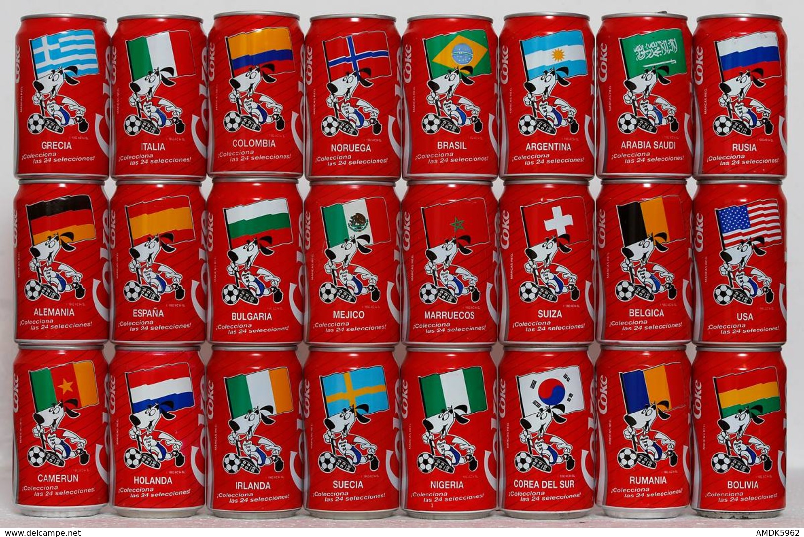 CAN-ESPAGNE-1994-WORLD CUP USA 1994 (24 Cans) - Scatole E Lattine In Metallo