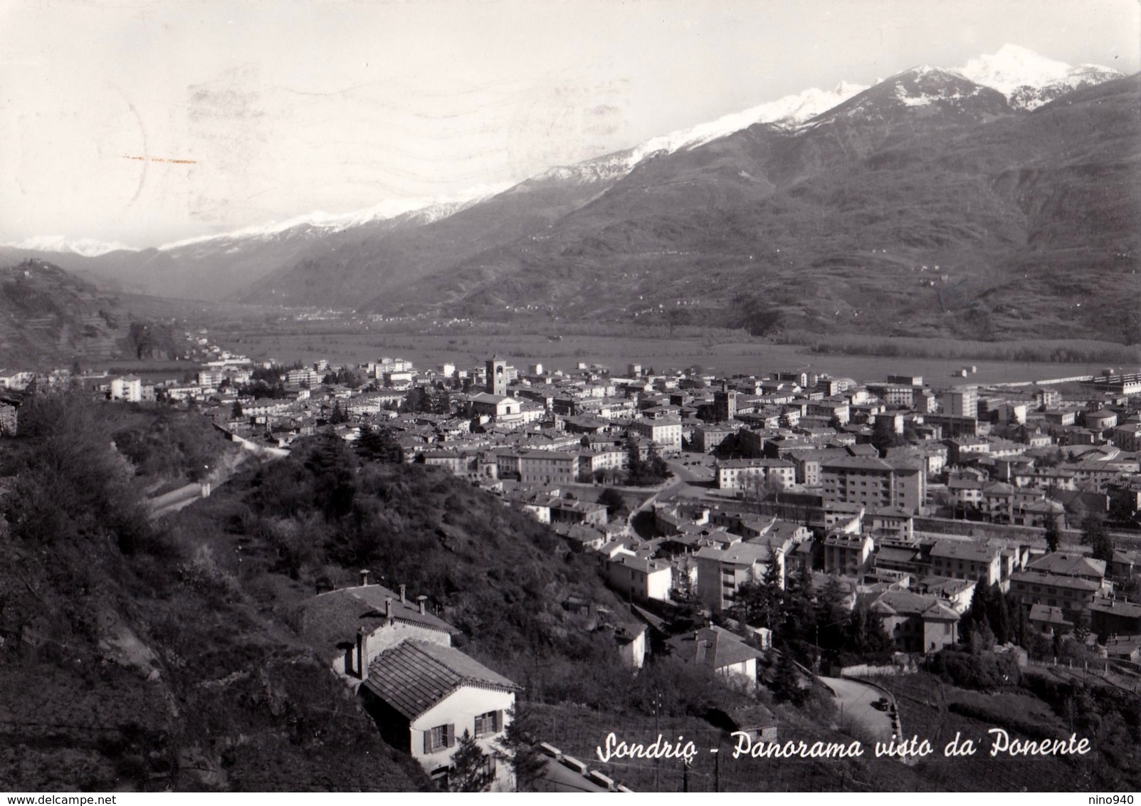 SONDRIO  - PANORAMA VISTO DA PONENTE- F/G - V: 1957 - Sondrio