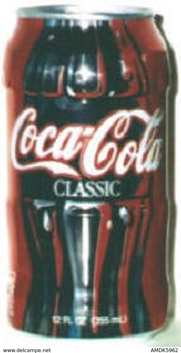 CAN-USA-1996-"CONTOUR CAN" - COCA COLA - MILIEU DE BOUTEILLE RETRO (1996/3577) - Scatole E Lattine In Metallo