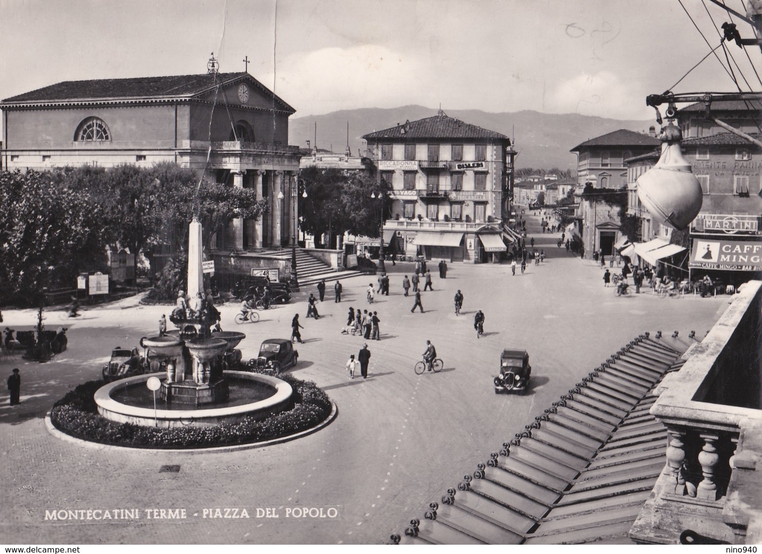 MONTECATINI TERME (PT) - PIAZZA DEL POPOLO - F/G - V: 1952 - ANIMATA - Altri & Non Classificati