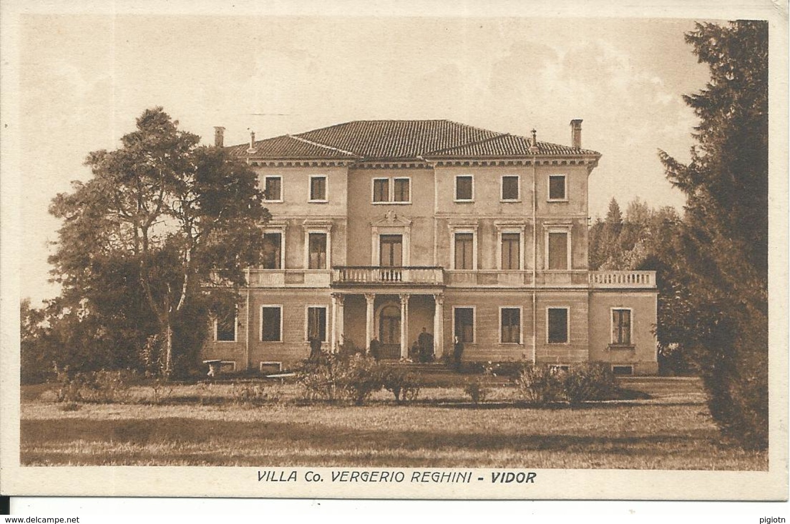 GISCA017 - VIDOR - TREVISO - VILLA  Co. VERGERIO REGHINI - F.P. NON VIAGGIATA - Treviso