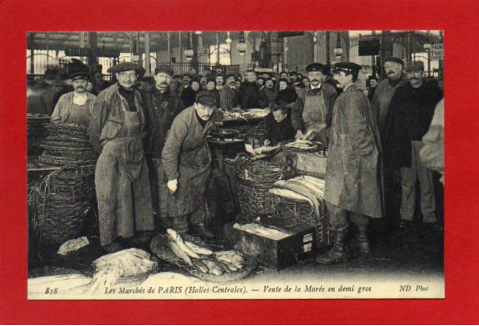 U6// 75 Les Marchés De PARIS Vente De La Marée En Demi Gros (Halles Centrales) /  REPRO De CPA Neuve  Lire Description - Artisanry In Paris