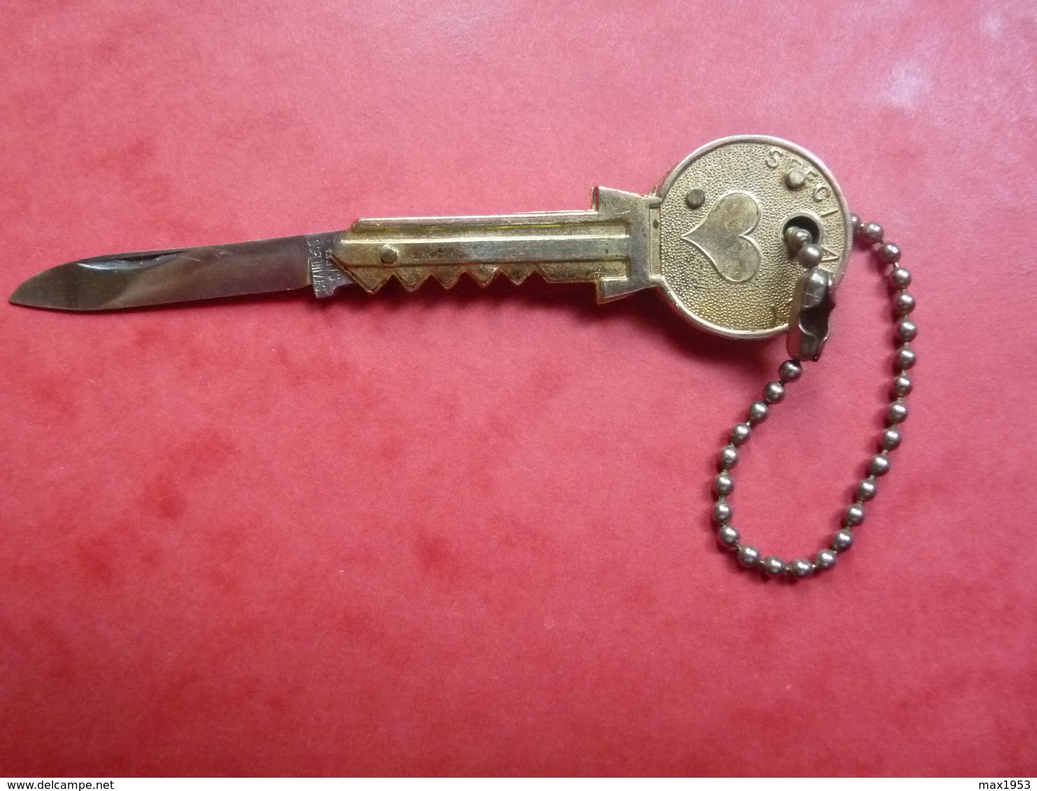 Porte-clefs : Clé + Couteau - Specialkey  Luckyson  SI3II - Porte-clefs