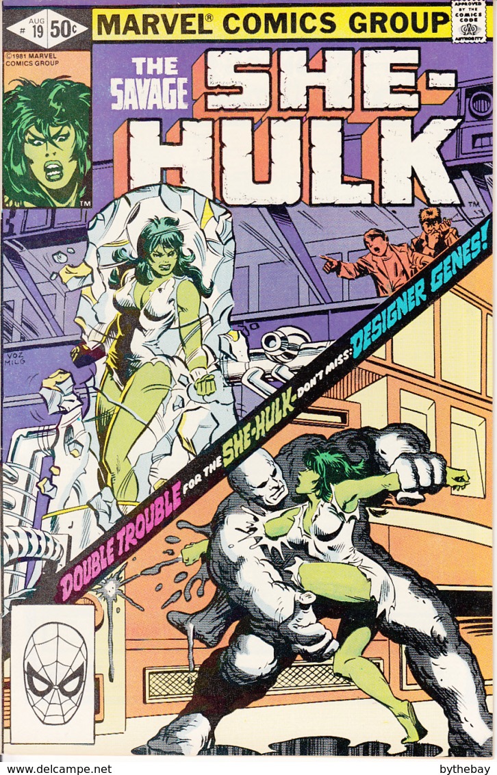 She-Hulk Vol. 1 No. 19 August 1981 Designer Genes! - Marvel