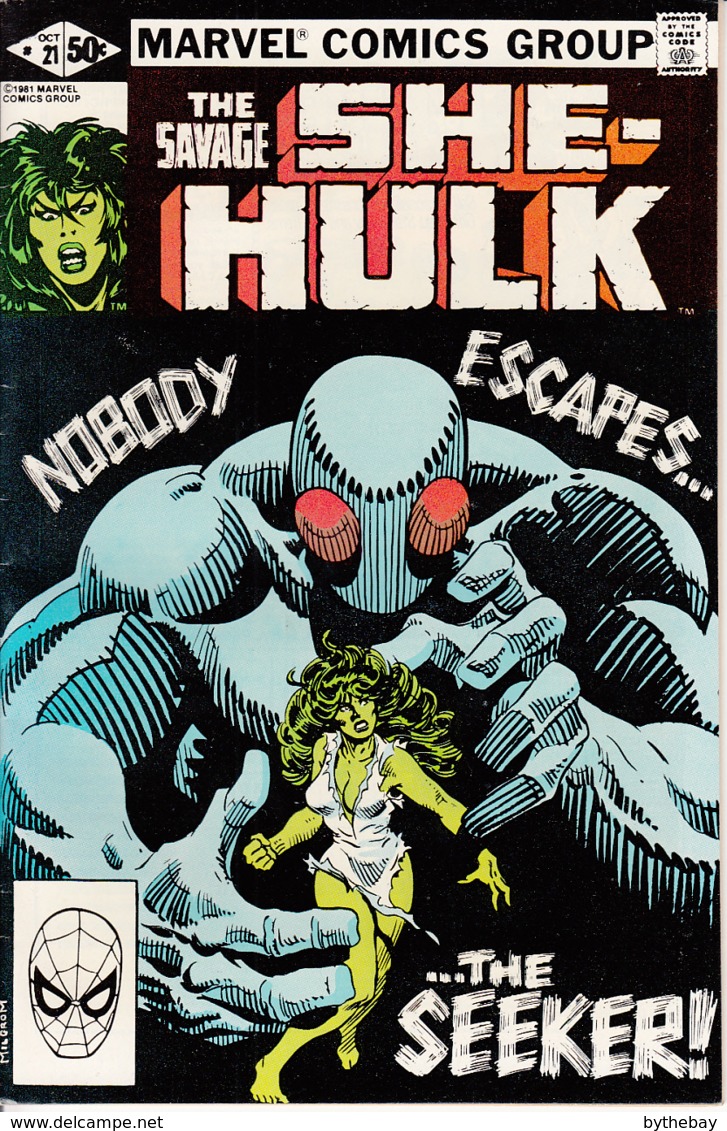 She-Hulk Vol. 1 No. 21 October 1981 Nobody Escapes The Seeker! - Marvel