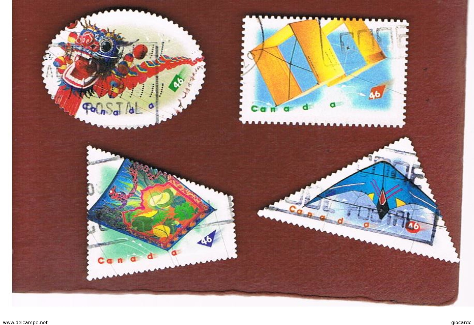 CANADA   -  SG 1942.1945  -  1999 KITES:  COMPLET SET OF 4  -      USED - Usati