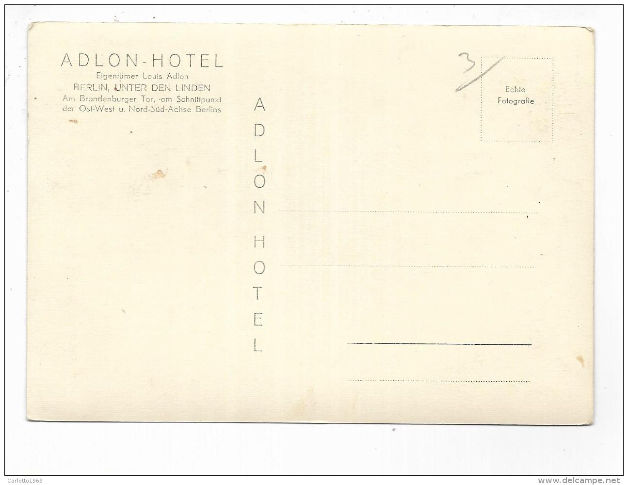 BERLINO - ADLON HOTEL - NV FG - Other & Unclassified