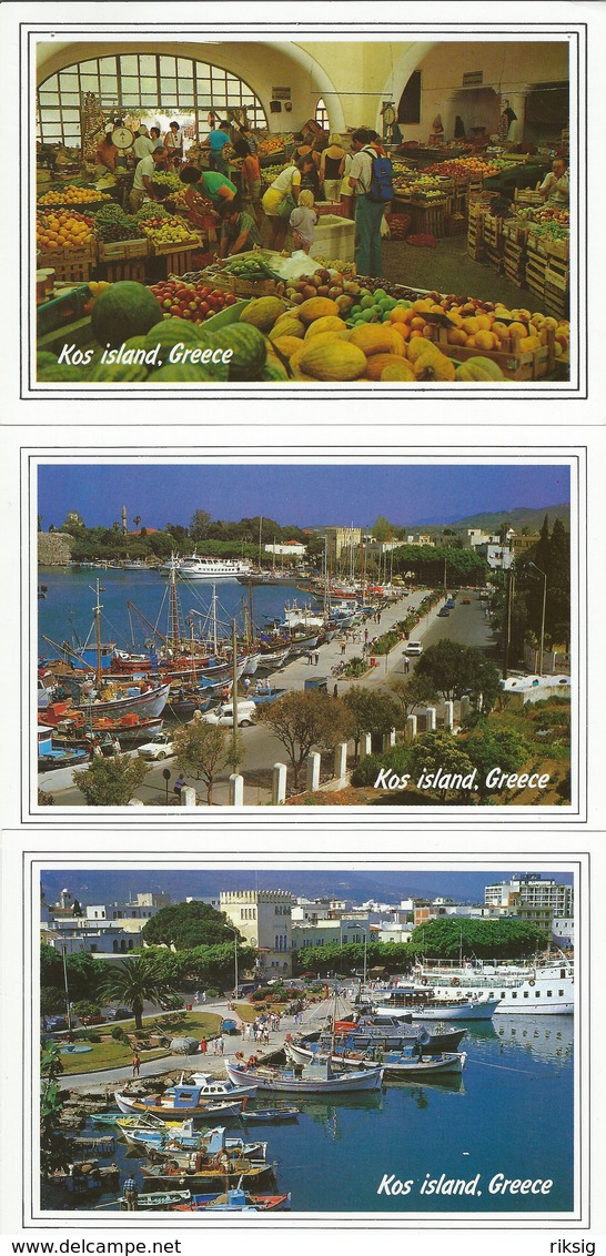 Cos Greece. 3 Cards. # 07947 - Greece