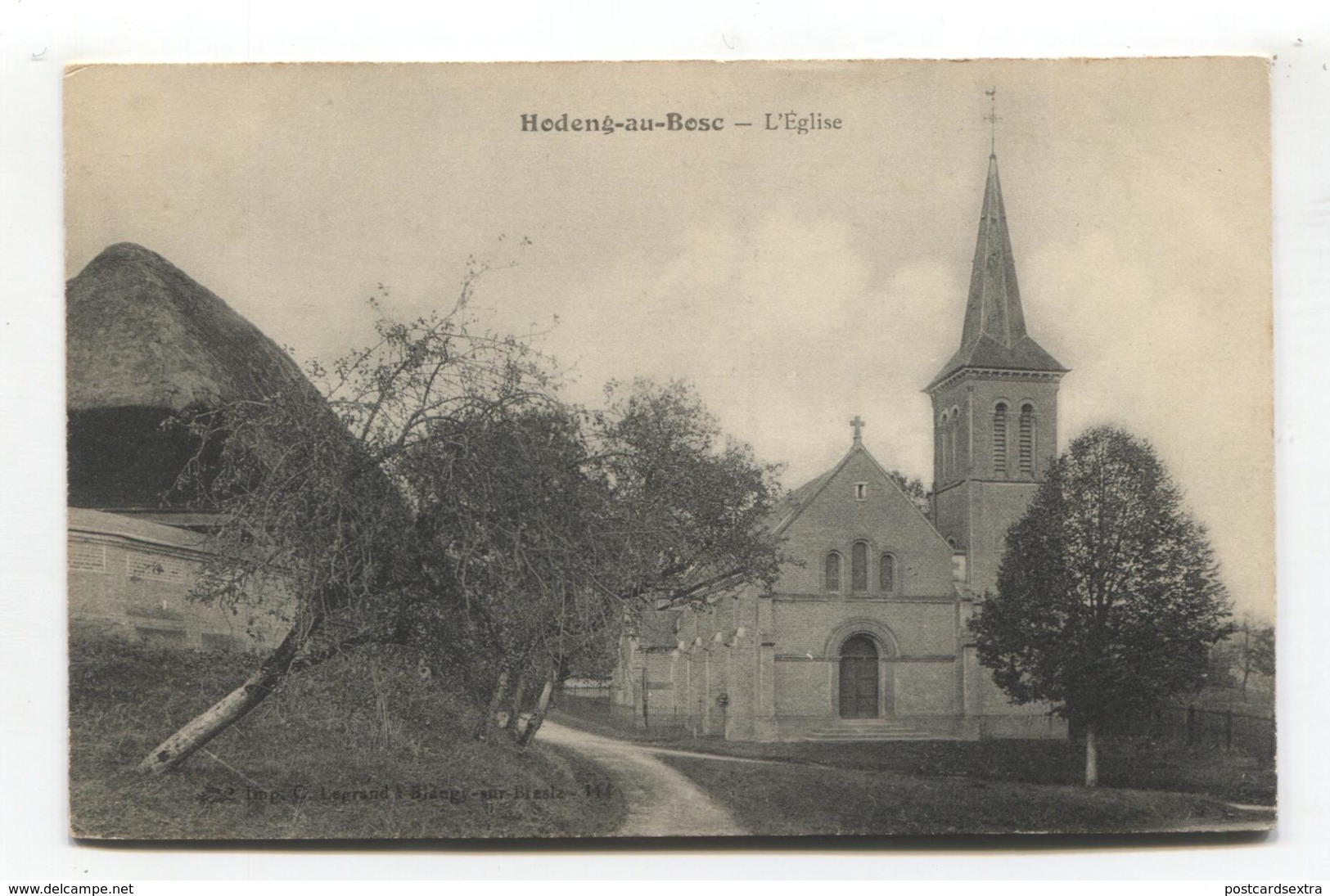 Hodeng-au-Bosc (76) - L'Église - CPA - Other & Unclassified